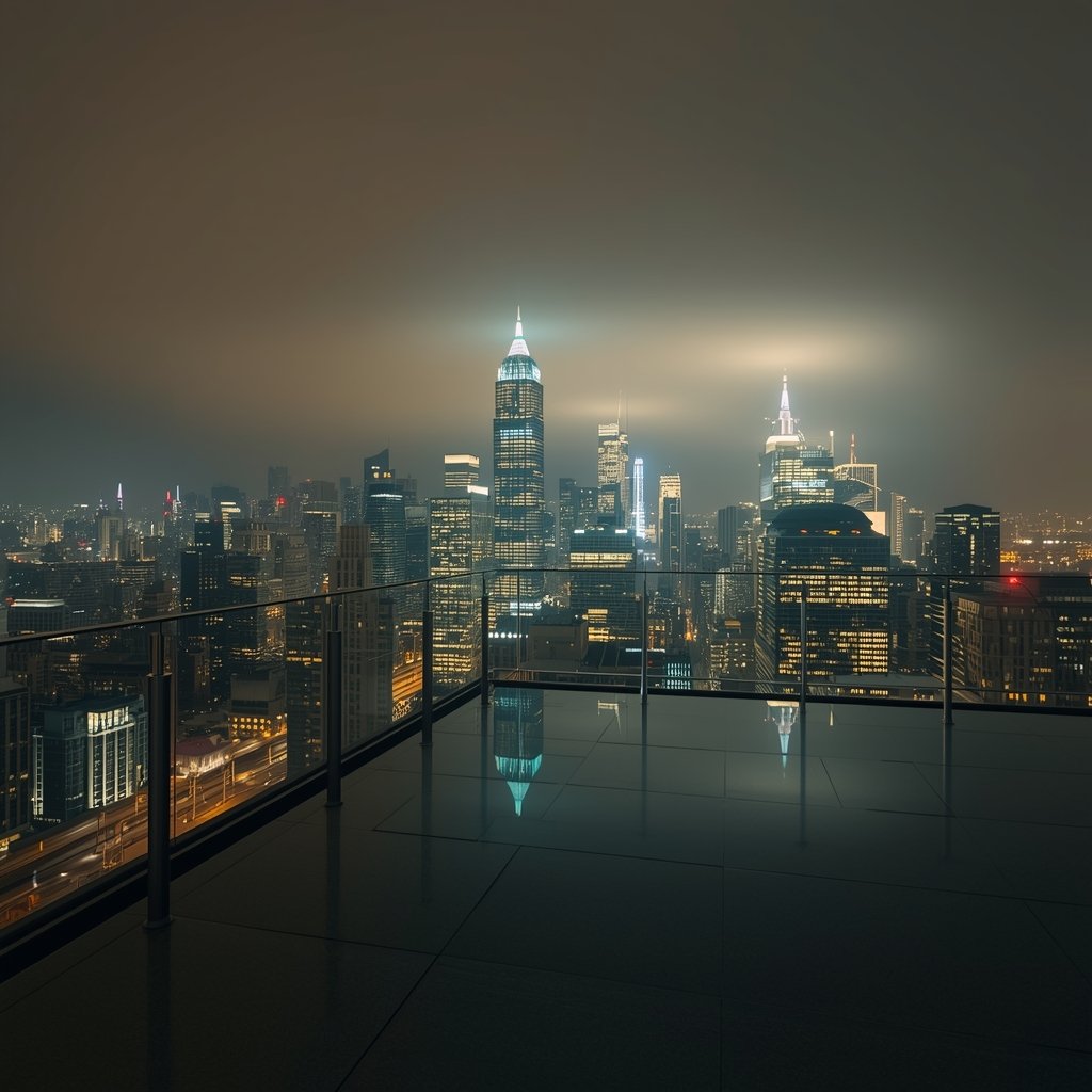 Penthouse suite with premium skyline views