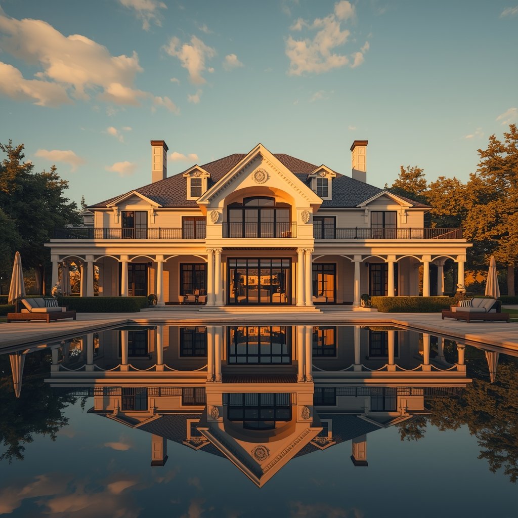 Luxury villa in Hyderabad with premium exterior lighting